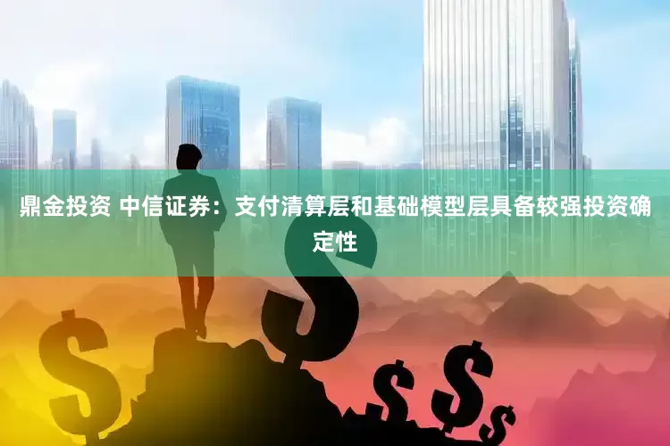 鼎金投资 中信证券：支付清算层和基础模型层具备较强投资确定性